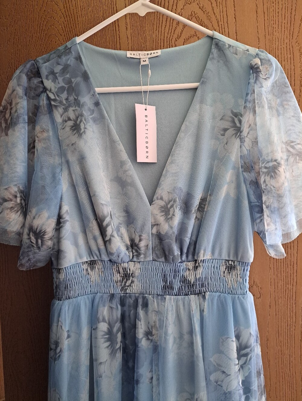 Baltic Born Tulle Maxi Dress, Blue Floral, Medium - Picture 2 of 2